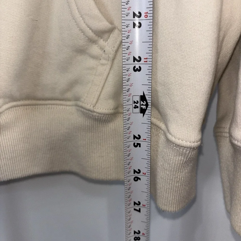 Hollister California Cream Oversized Pullover Hoodie Size Large